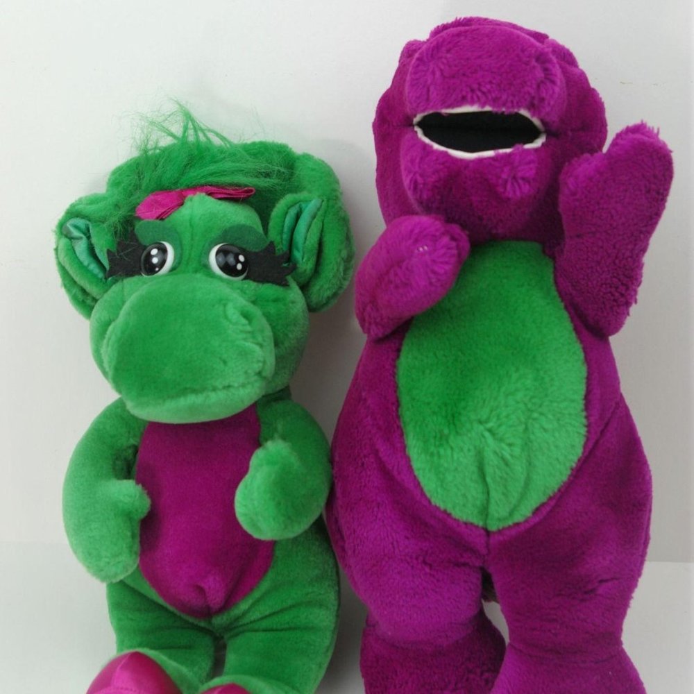 Barney & Baby Bop Vintage Plush 1992 14 Inches